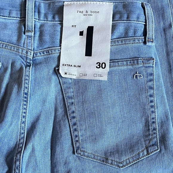 NEW Rag & Bone Men’s Straight Leg Denim Jeans size 30 Extra Slim - Picture 6 of 10